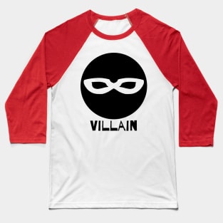 Black Mask - Villain Baseball T-Shirt